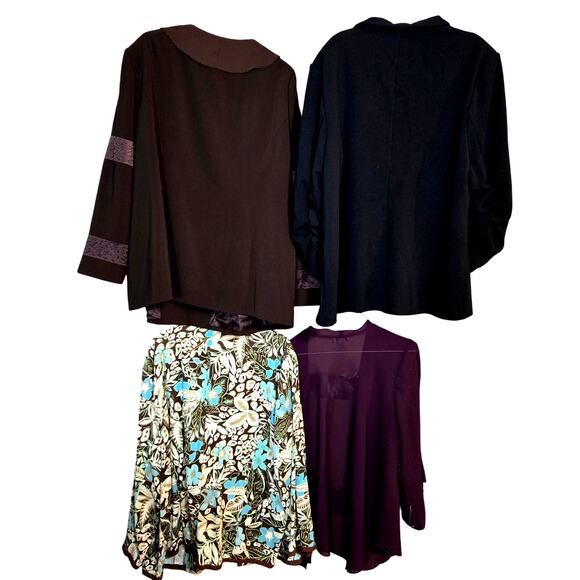 Women's 26W 4X Blazer Suit Separate Jacket Top Wholesale Bulk Lot of 4 Plus 4XL - Picture 7 of 7